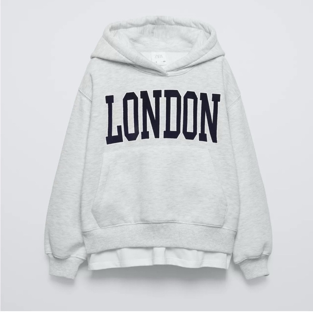 Zara- Gray London Hoodie